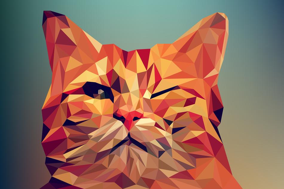 poly low animal vector art