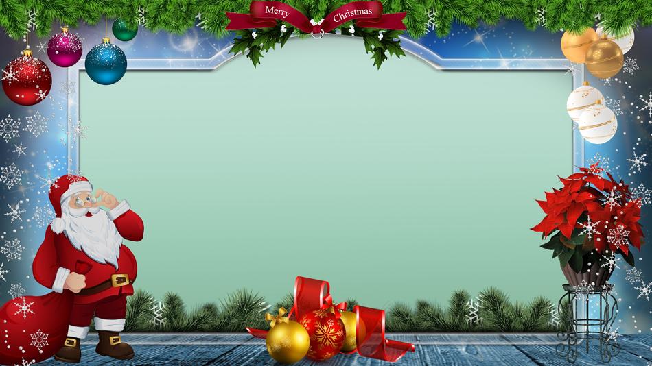 christmas santa claus frame