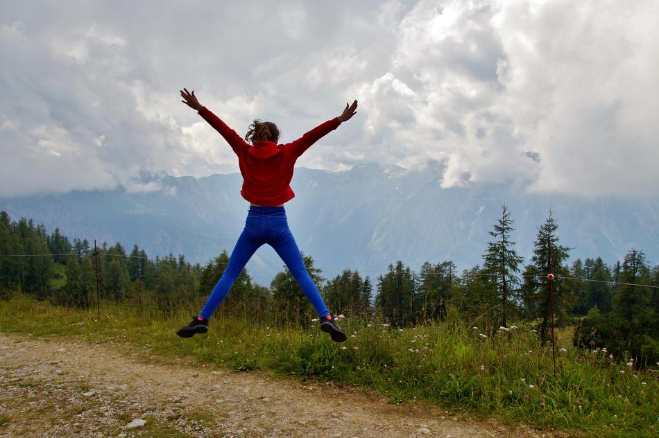 Alps Girl Jump