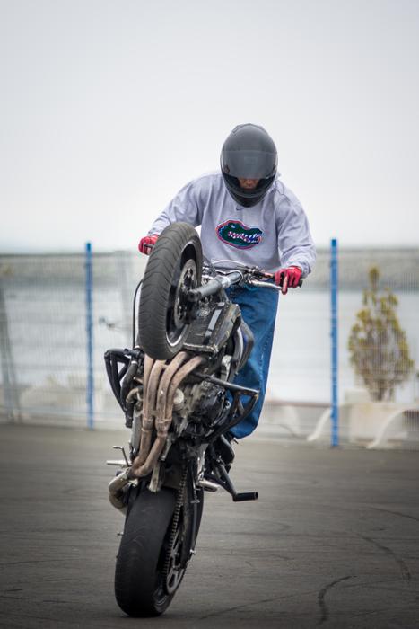 Bike Wheel Man action