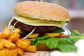 Cheesy tasty burger