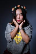 Portrait of asian Model Face
