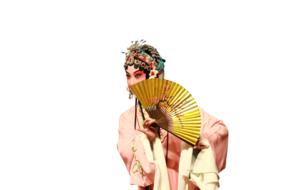 the girl with the yellow fan