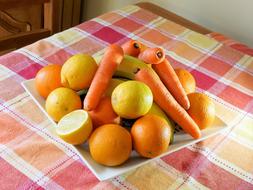 ripe fruits and vegetables on the table