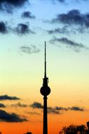 Berlin Tv Tower Sunset