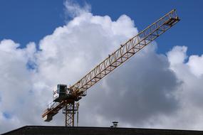 Crane Sky Clouds