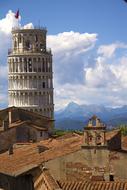 Pisa Leaning Tower Rooftops