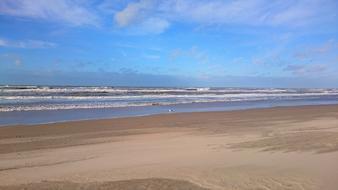 Sand beach by sea Waters