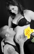 a family expecting a child