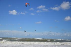 Beach Kite Surfing Kitesurfer