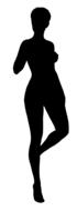 running girl silhouette