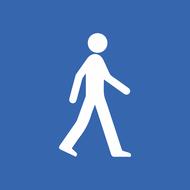 walking icon walk man person