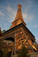 paris tower view from below