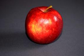 bright red sweet apple