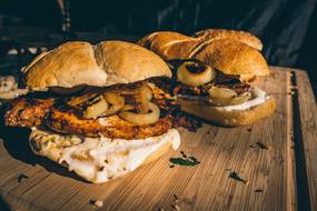 big burger with a patty and cheese