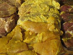 meat in yellow sauce