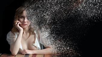 girl background collage is beautiful