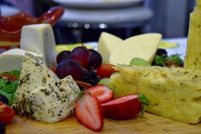 fruit with cheese infusion