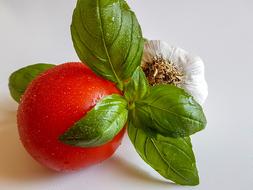 delicious tomato with garlic
