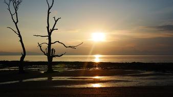 Sea Sand Sunset In The