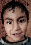 portrait of Child Boy eyes