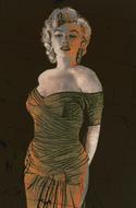 the girl in the green monroe dress