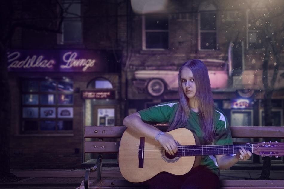 Guitar Girl Night