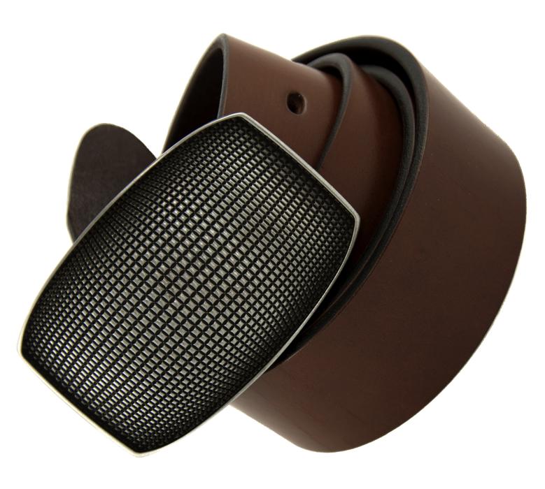 leather belt with iron clasp