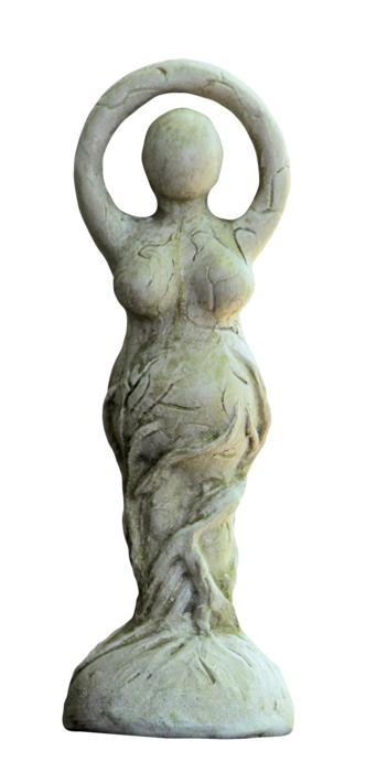 old sculpture of a woman view