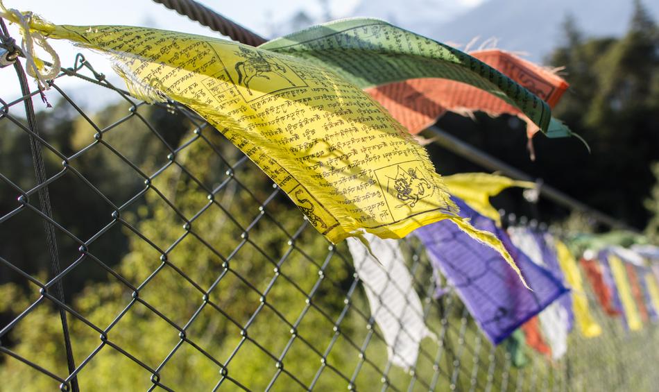 Flags Colorful Railing
