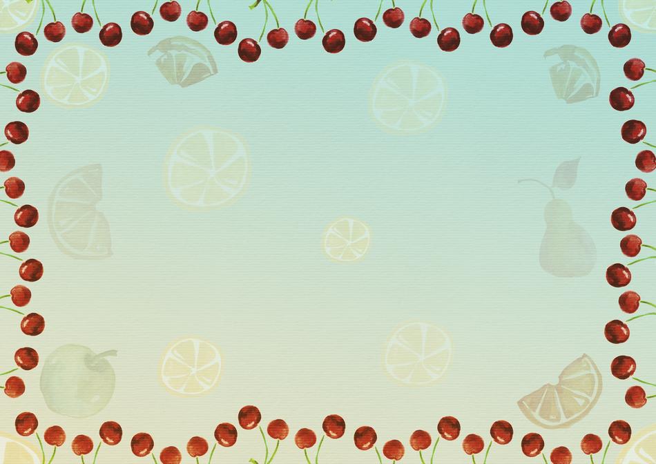 frame background image cherries