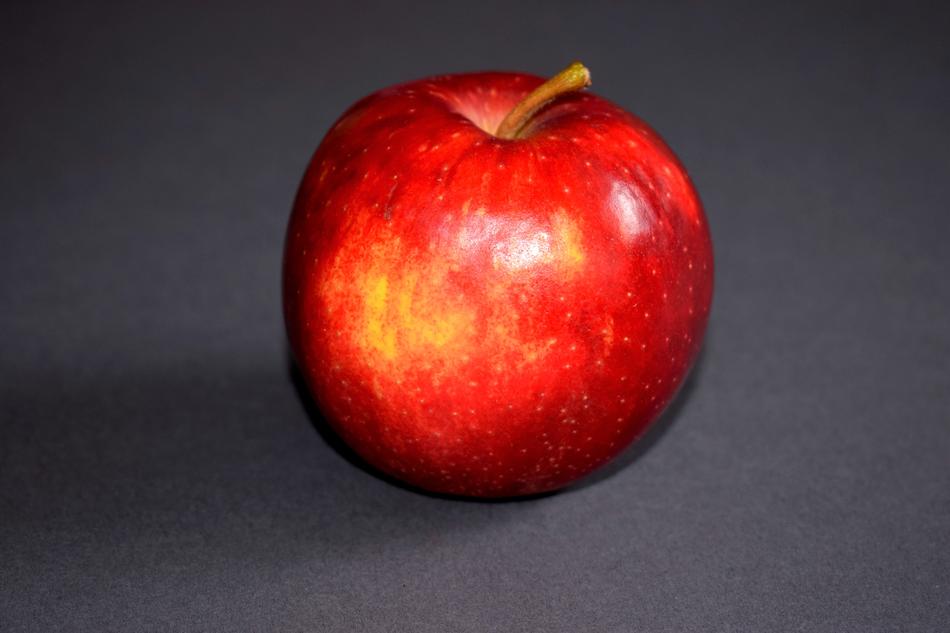bright red sweet apple