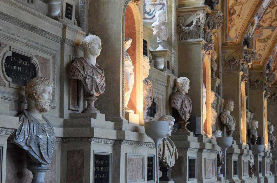 Antique Busts in Museum
