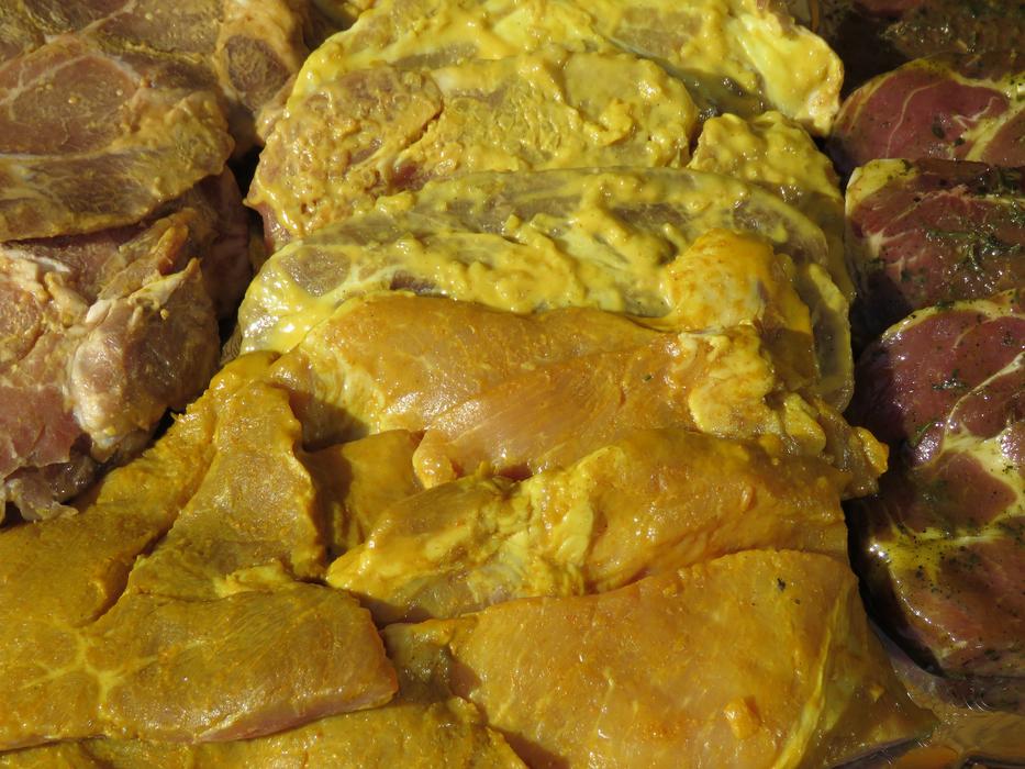 meat in yellow sauce