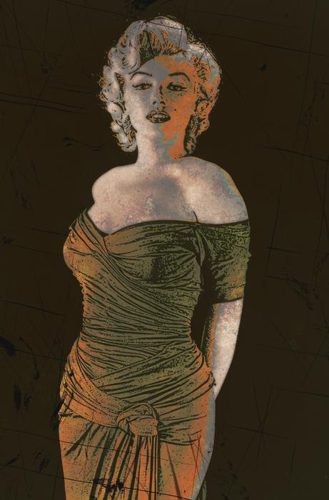 the girl in the green monroe dress