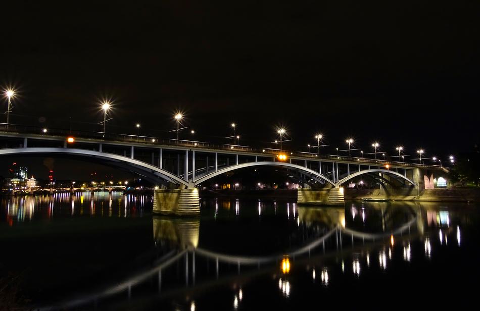 Bridge lights Mirroring at Water
