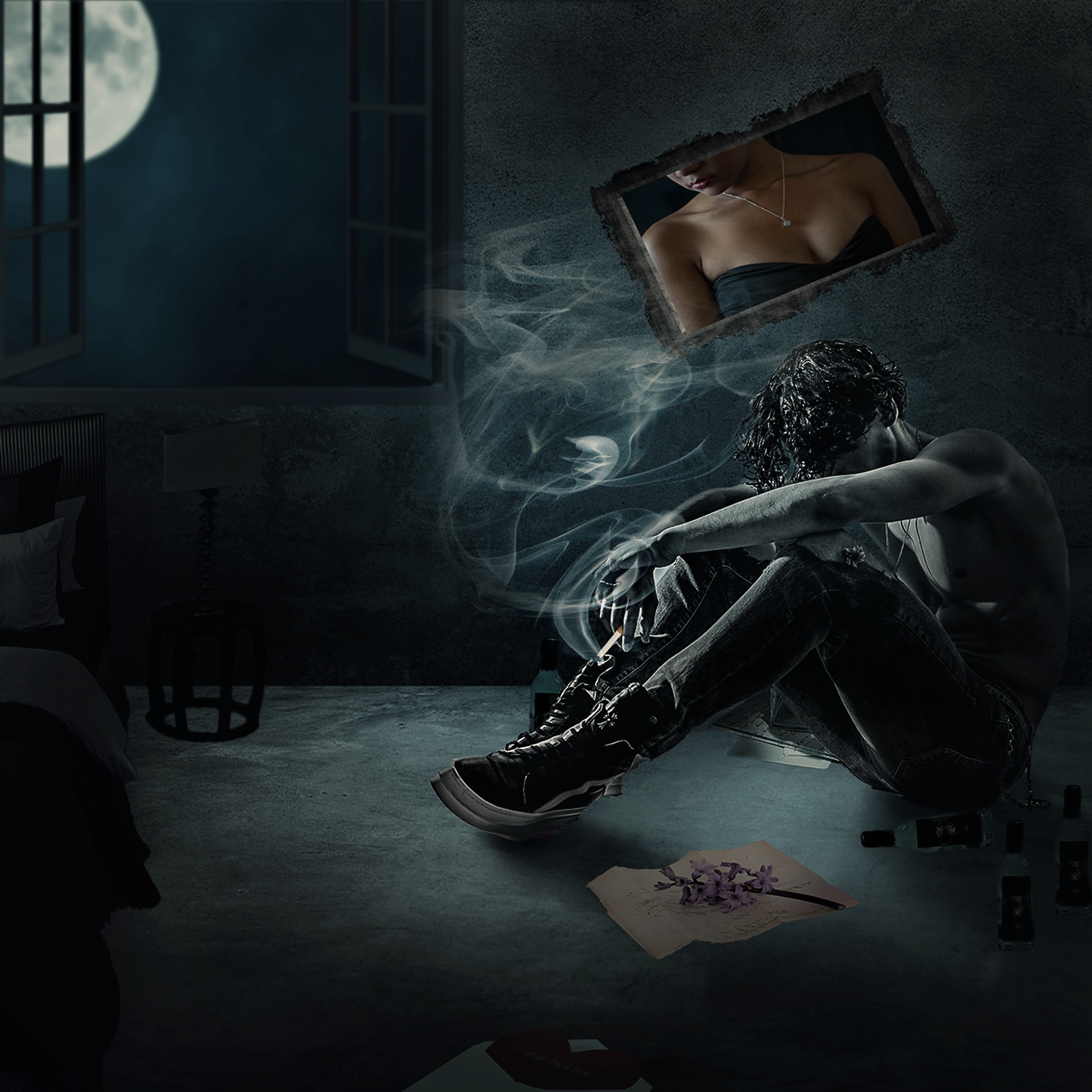 Broken Heart Man Love Mood Free Image Download