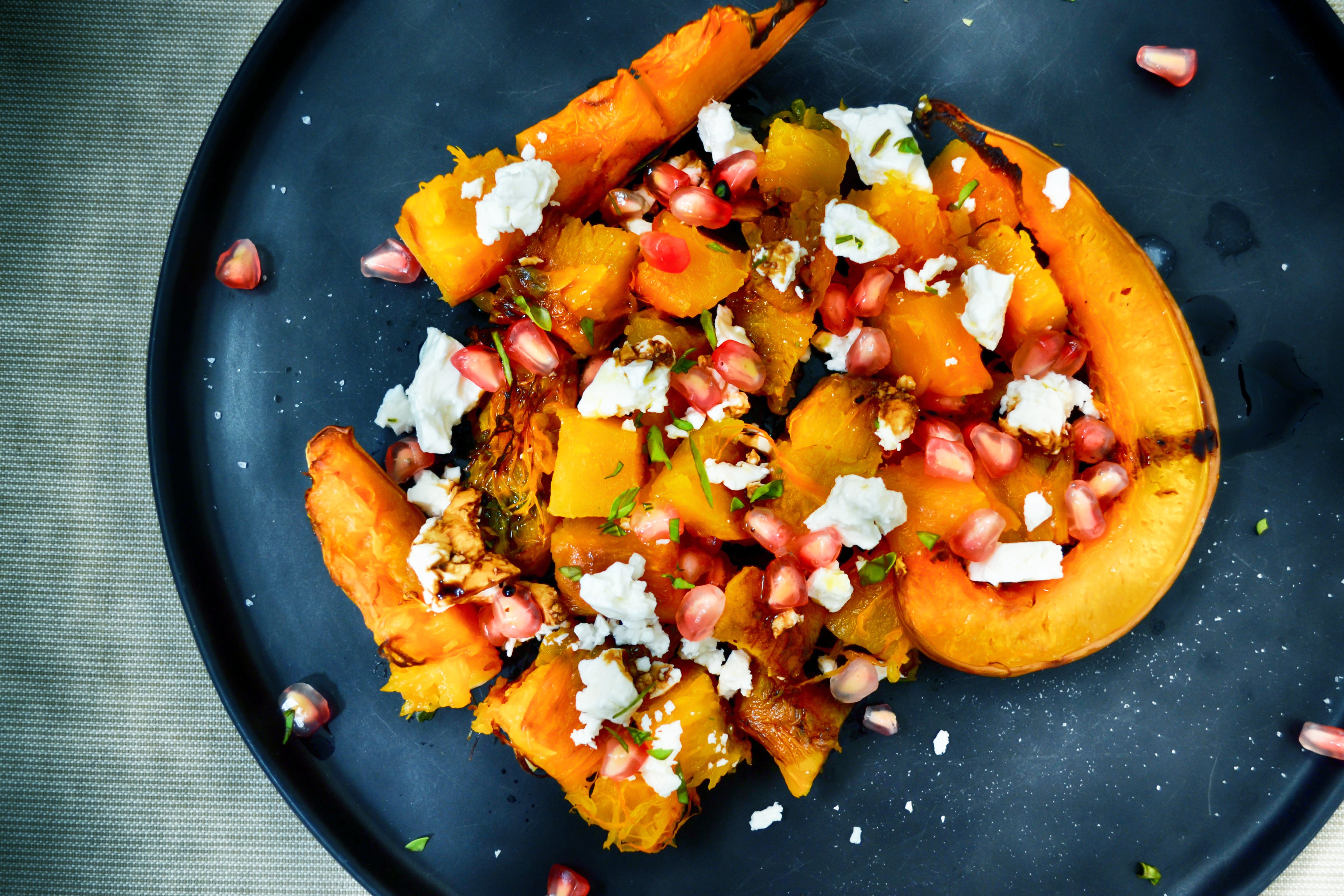 Sliced pumpkin and vegetables image 