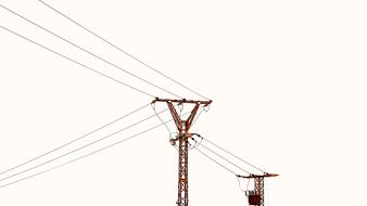 High-Tension Towers white background