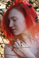 Girl Red haired Beauty