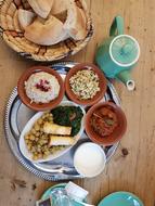 healthy dishes with bread
