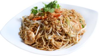 delicious spaghetti with vegetables