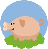 pig animal farm kids pet cute