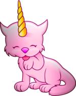 caticorn unicorn cat fantasy clipart