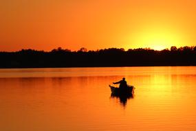Sunset Lake Landscape