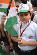 Independence Child with flag