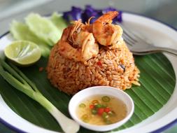 rice dish with hot sauce