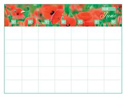 calendar template june