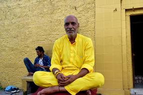 Man Person in yellow costume