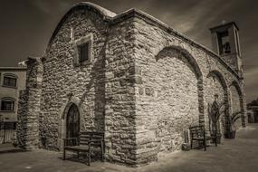 stone building cyprus view